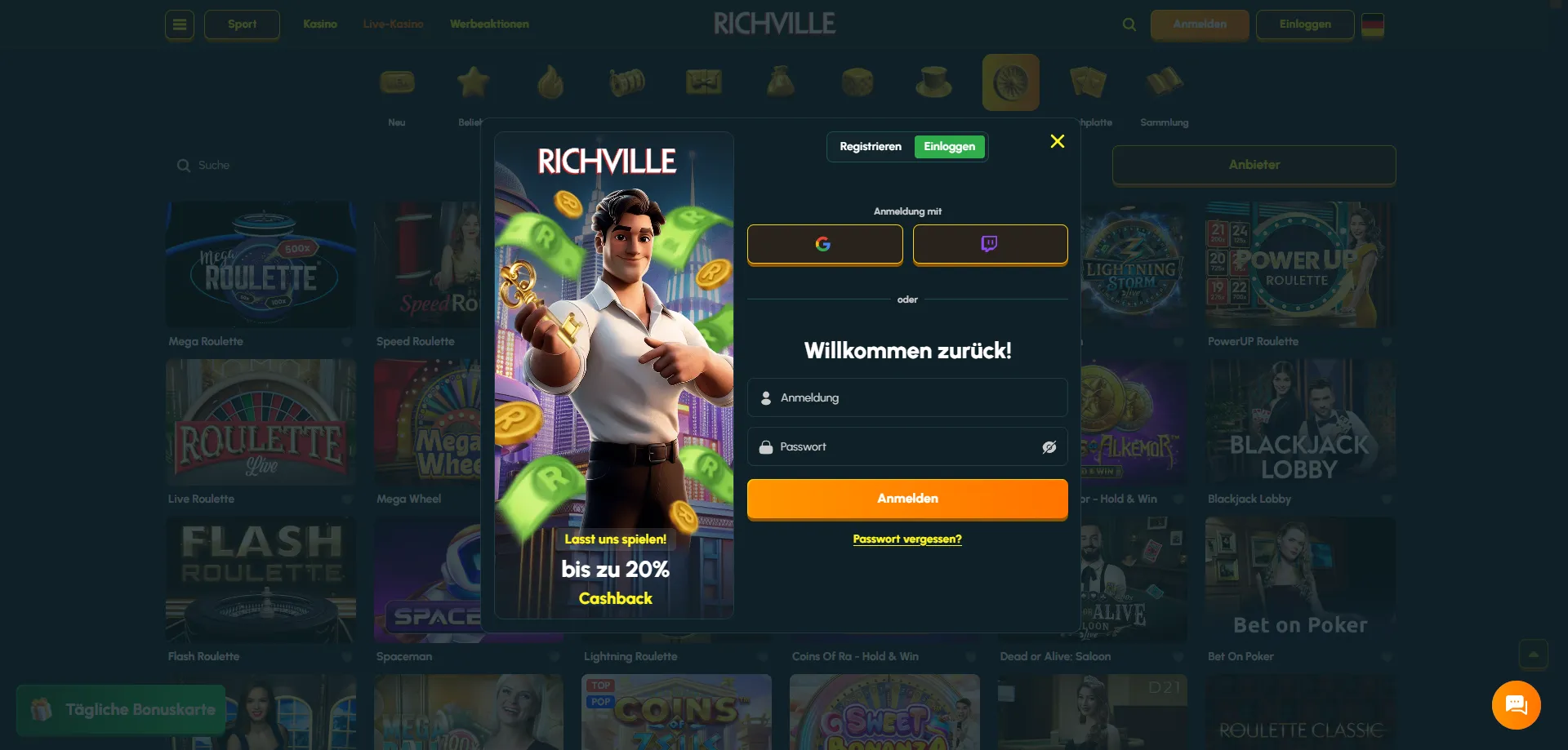 Richville Casino Sicherheit – SSL-Verschlüsselung und Curacao-Lizenz